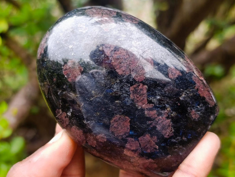 Polished Blue Iolite "Water Sapphire" Standing Display Pieces x 3 From Madagascar - Toprock Gemstones and Minerals 