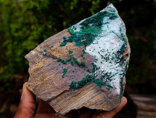 Natural Drusy Chrysocolla Specimens with Malachite on Dolomite x 4 From Lupoto Mine, Congo