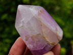 Polished Chevron Amethyst Crystals x 12 From Madagascar