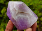 Polished Chevron Amethyst Crystals x 12 From Madagascar