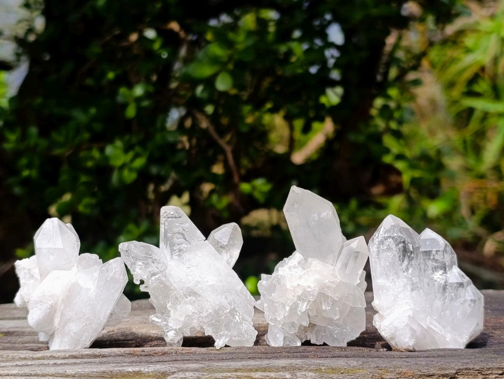Natural Clear Quartz Crystals x 35 From Madagascar