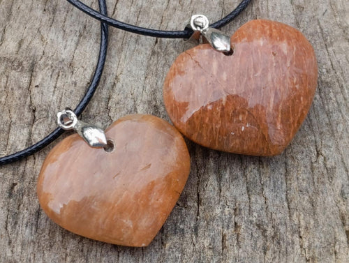 Hand Made Peach Moonstone Jewellery Necklaces x 12 From Madagascar