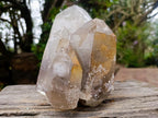 Natural Large Smokey Quartz Cluster with Hyalite Opal x 1 From Erongo, Namibia