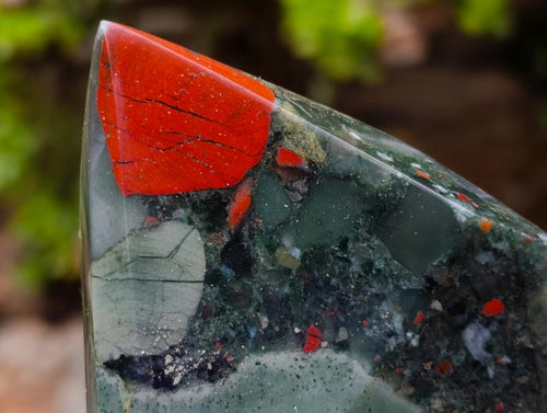 Polished Bloodstone Display Crystals x 3 From Swaziland - Toprock Gemstones and Minerals 