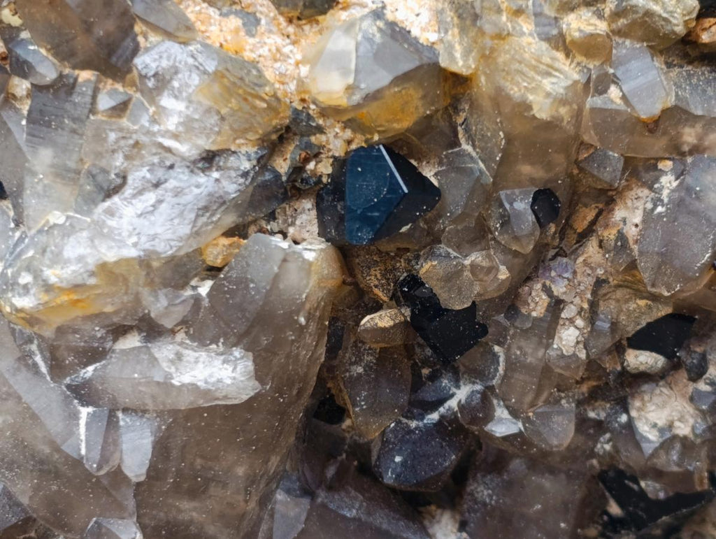 Natural XL Smokey Quartz Cluster with Associated Minerals x 1 From Erongo, Namibia