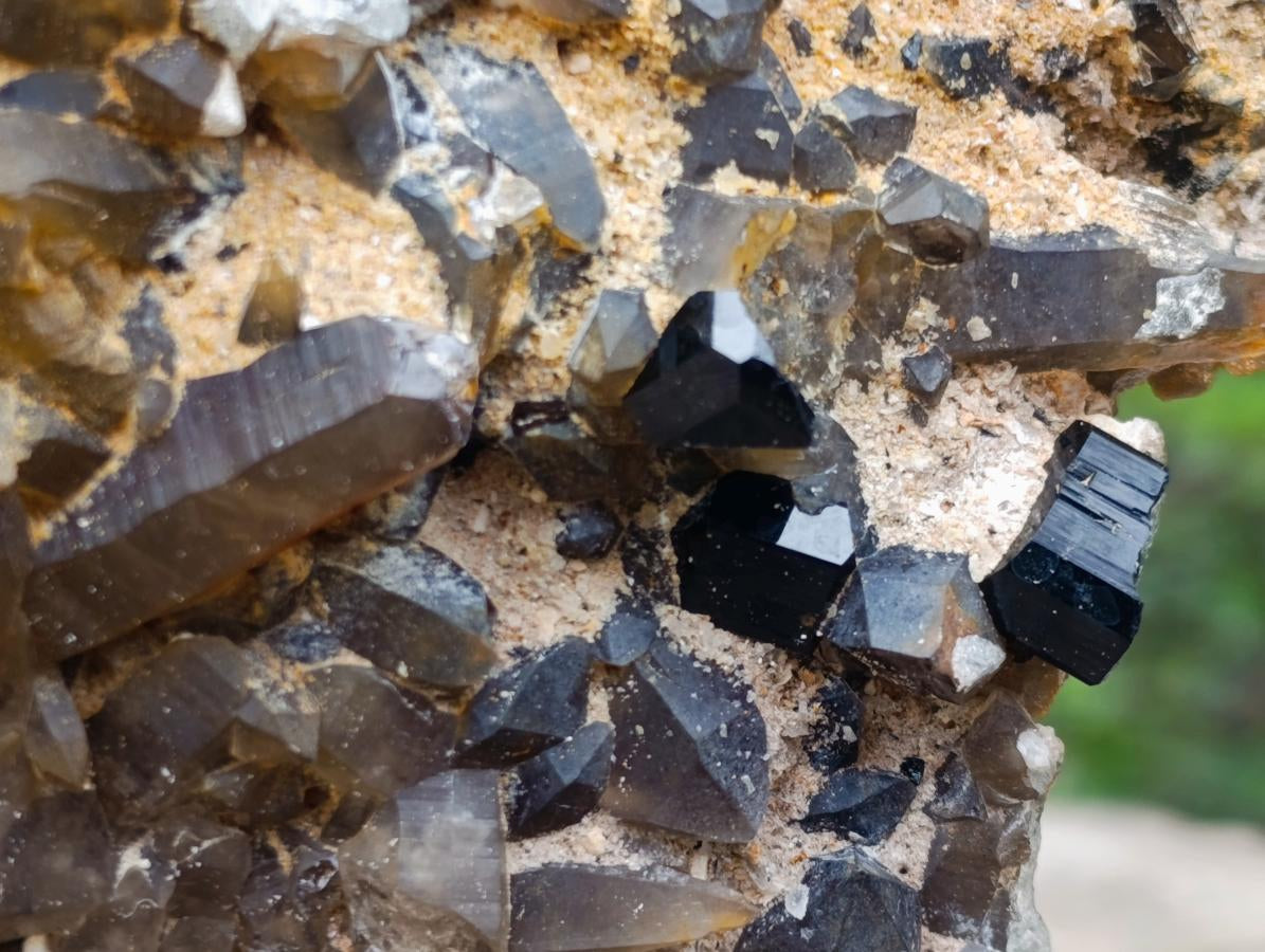 Natural XL Smokey Quartz Cluster with Associated Minerals x 1 From Erongo, Namibia