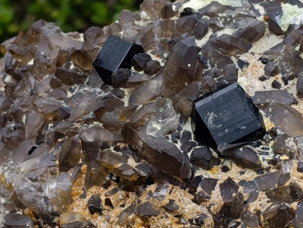 Natural XL Smokey Quartz Cluster with Associated Minerals x 1 From Erongo, Namibia
