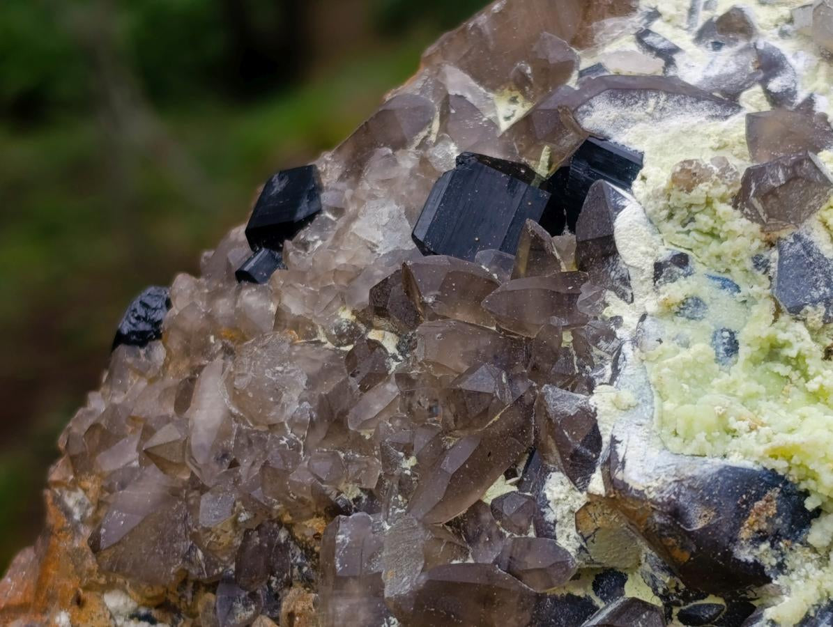 Natural XL Smokey Quartz Cluster with Associated Minerals x 1 From Erongo, Namibia