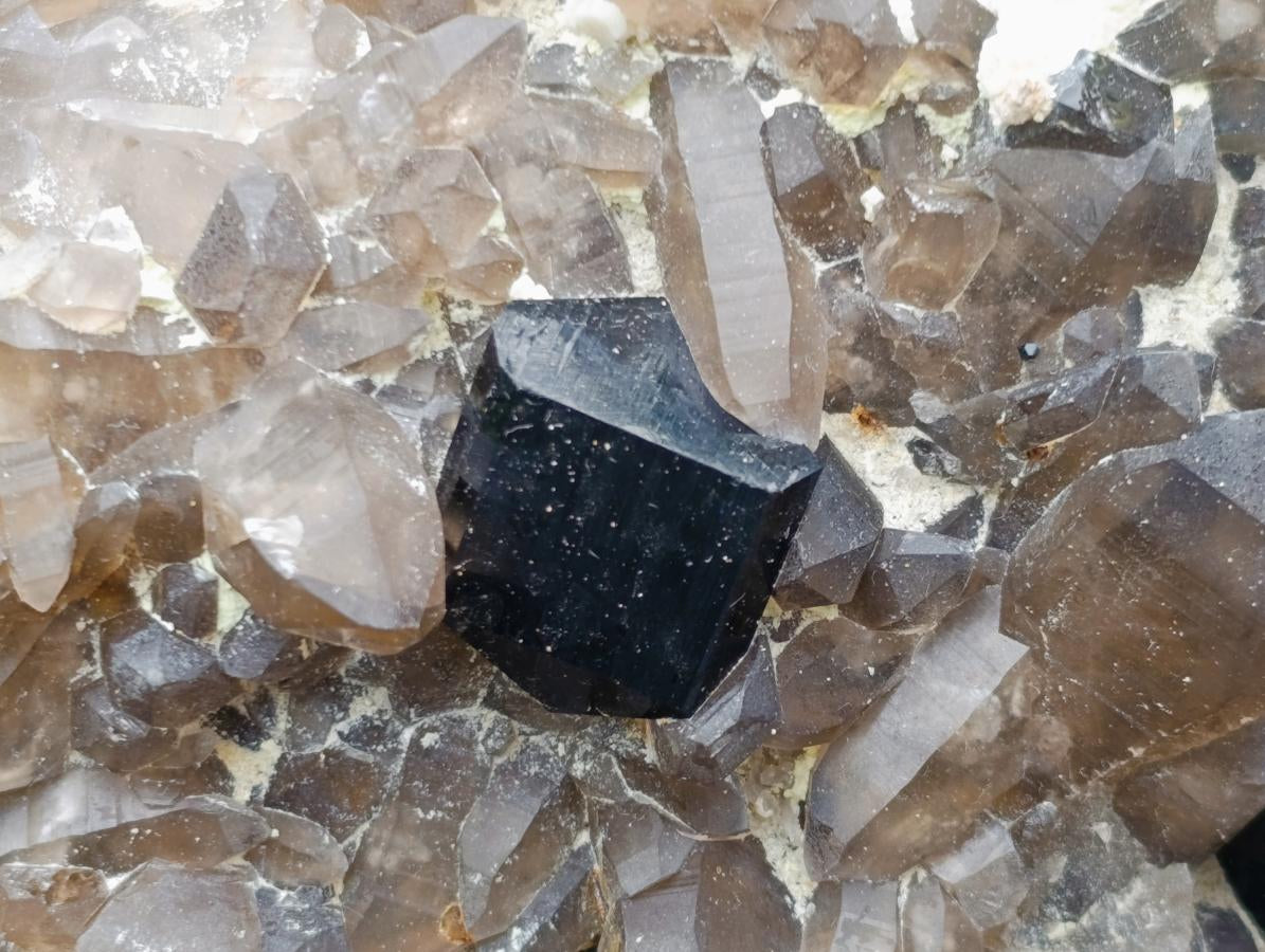 Natural XL Smokey Quartz Cluster with Associated Minerals x 1 From Erongo, Namibia
