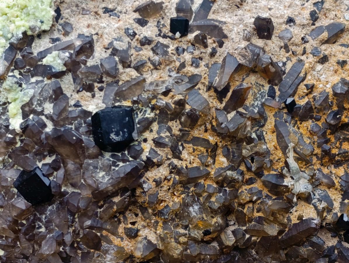 Natural XL Smokey Quartz Cluster with Associated Minerals x 1 From Erongo, Namibia