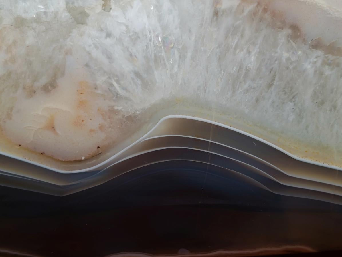 Polished and Natural Large Shashe River Agate Standing Display Piece x 1 From Shashe River, Zimbabwe