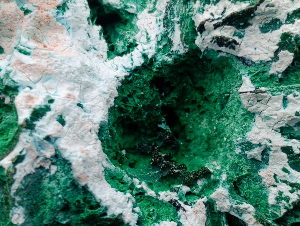 Natural Rare Bladed Malachite Pseudomorph Specimens with Associated Minerals x 6 From Kolwezi, Congo
