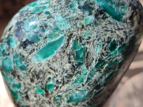 Polished Emerald Mica 'Mutokolite' Standing Display Pieces x 3 From Mutoko, Zimbabwe