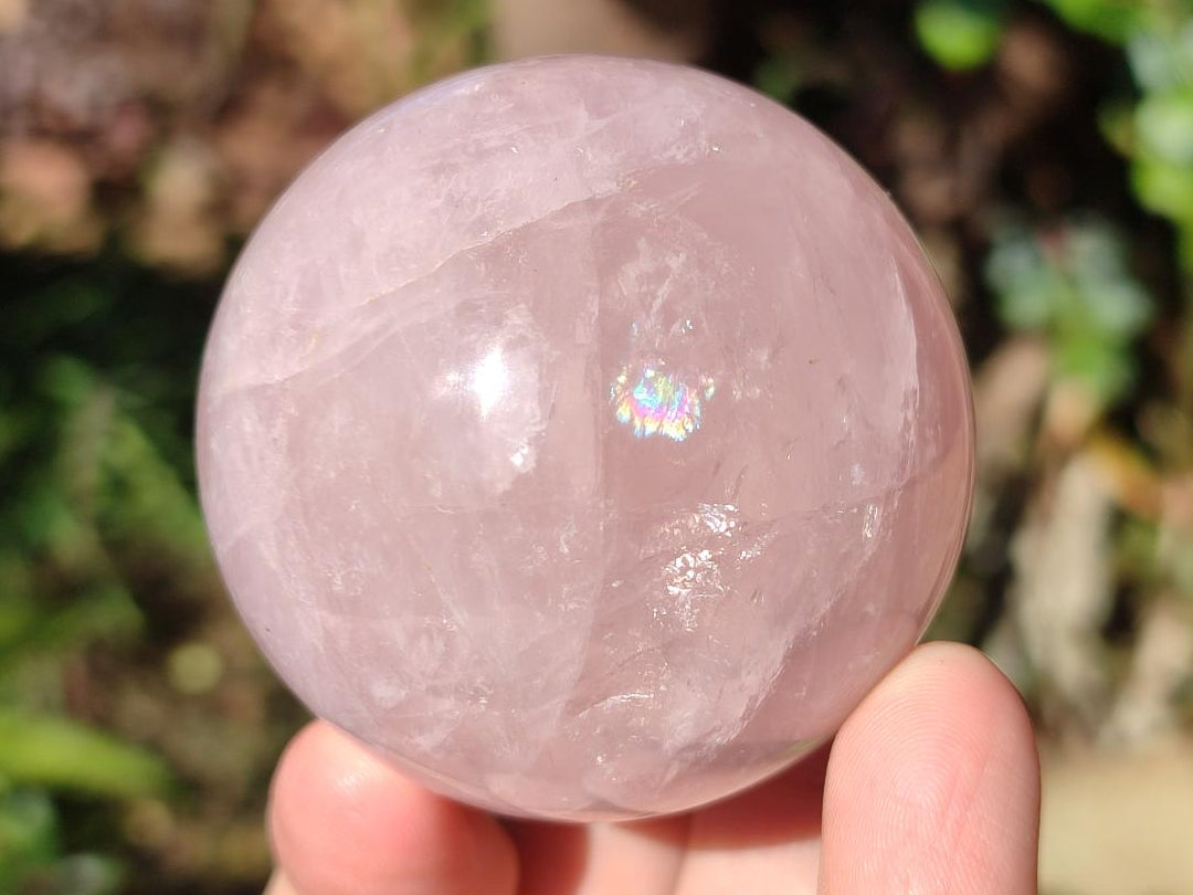 Polished Gemmy Rose Quartz Spheres x 6 From Madagascar