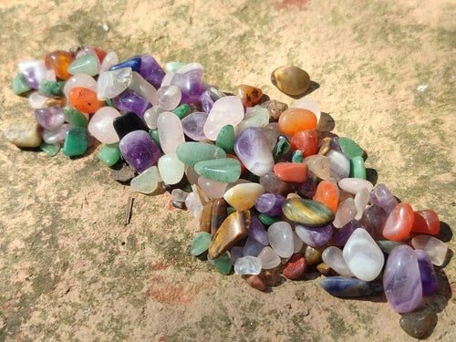Polished Mix of Tumbled Stone Bags of 1kg Lot x 6 From Southern Africa