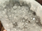 Polished and Natural Blue Celestite Eggs x 3 From Sakoany, Madagascar