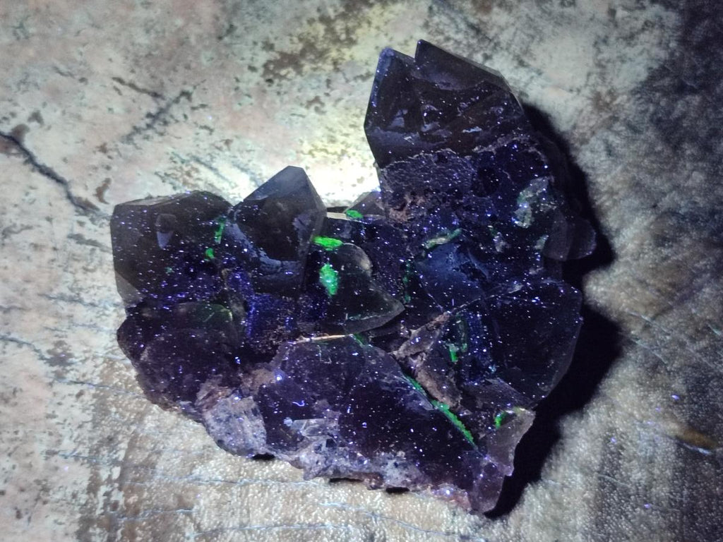 Natural Cabinet Size Smokey Quartz Clusters with Foitite x 6 From Erongo, Namibia