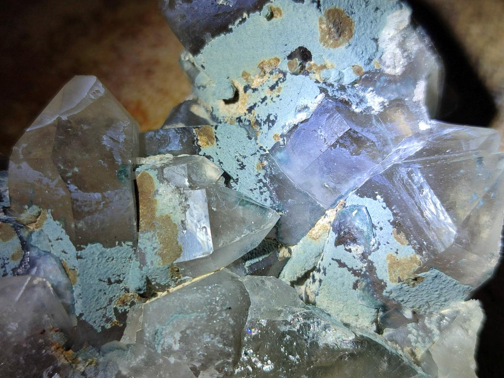 Natural Cabinet Size Smokey Quartz Clusters with Foitite x 6 From Erongo, Namibia