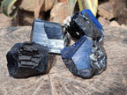 Natural Schorl Black Tourmaline Specimens x 4 From Erongo, Namibia