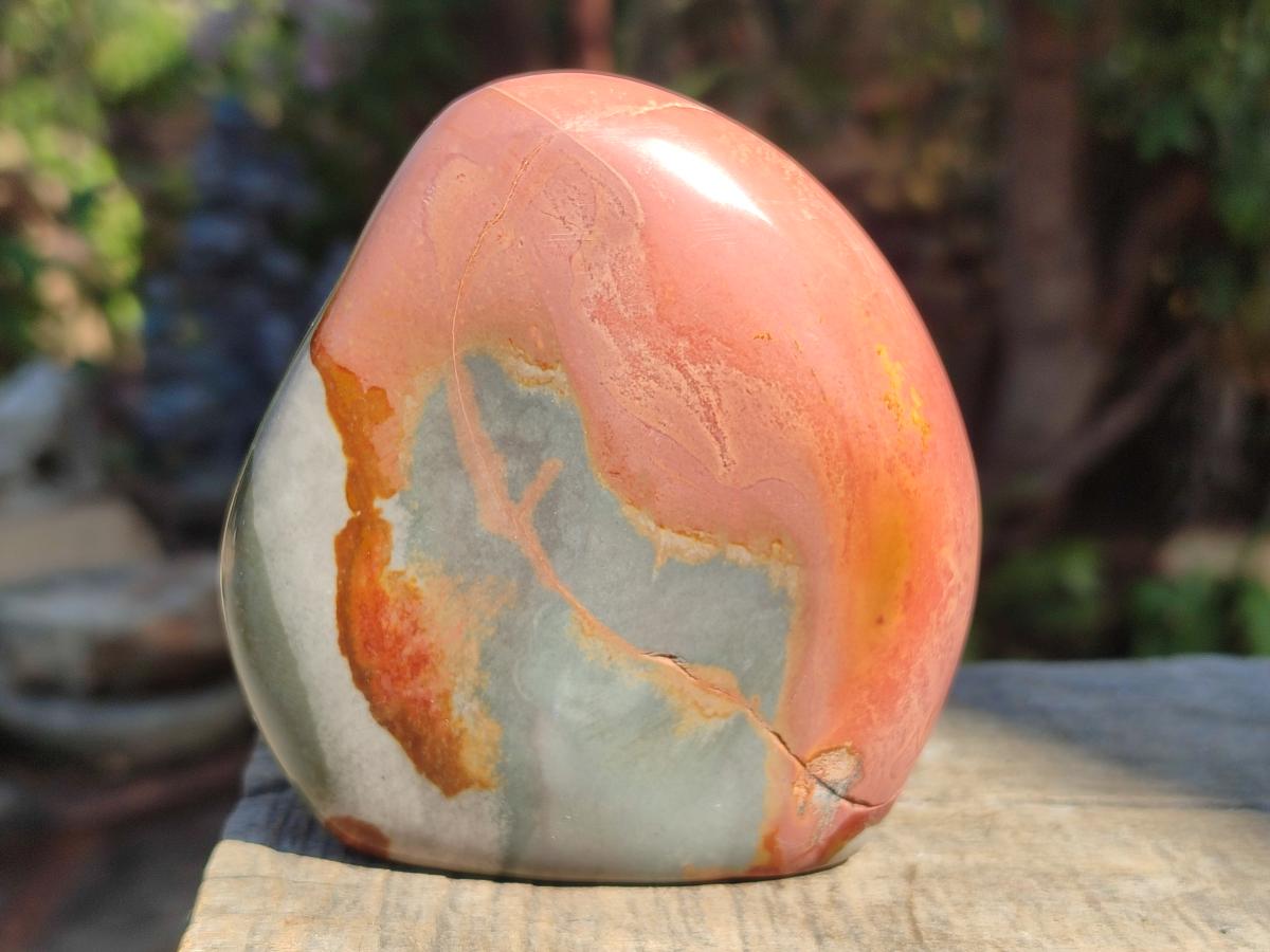 Polished Polychrome Jasper Standing Display Pieces x 6 From Androka, Madagascar