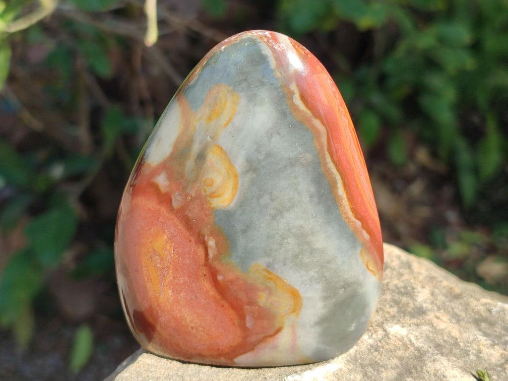 Polished Polychrome Jasper Standing Display Pieces x 6 From Androka, Madagascar