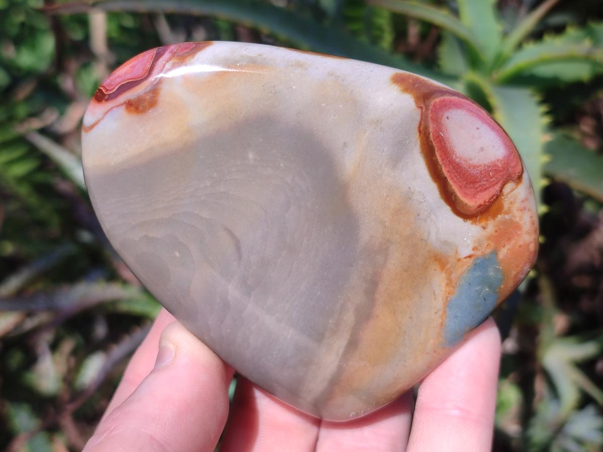 Polished Polychrome Jasper Standing Display Pieces x 6 From Androka, Madagascar