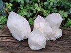 Natural Large Cascading "Anananas" Candle Quartz Crystals x 3 From Antsirabe, Madagascar