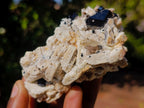 Natural Schorl Black Tourmaline Crystal Specimens with Associated Minerals x 16 From Erongo, Namibia