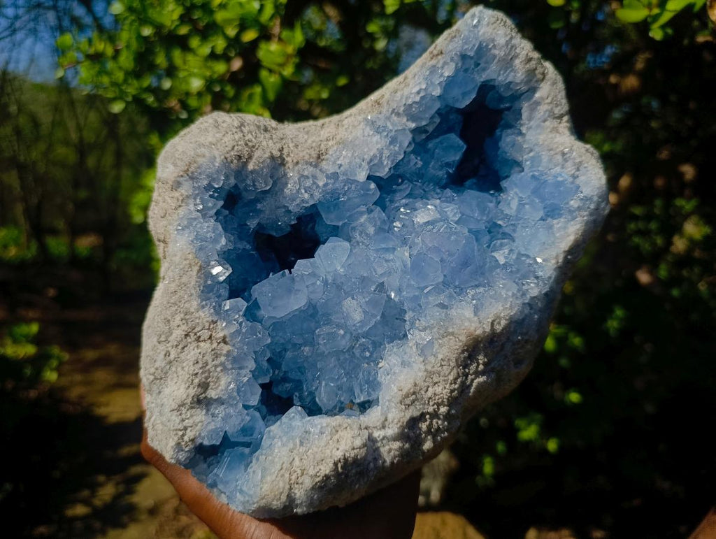 Natural XL Blue Celestite Geode Specimen x 1 From Sakoany, Madagascar