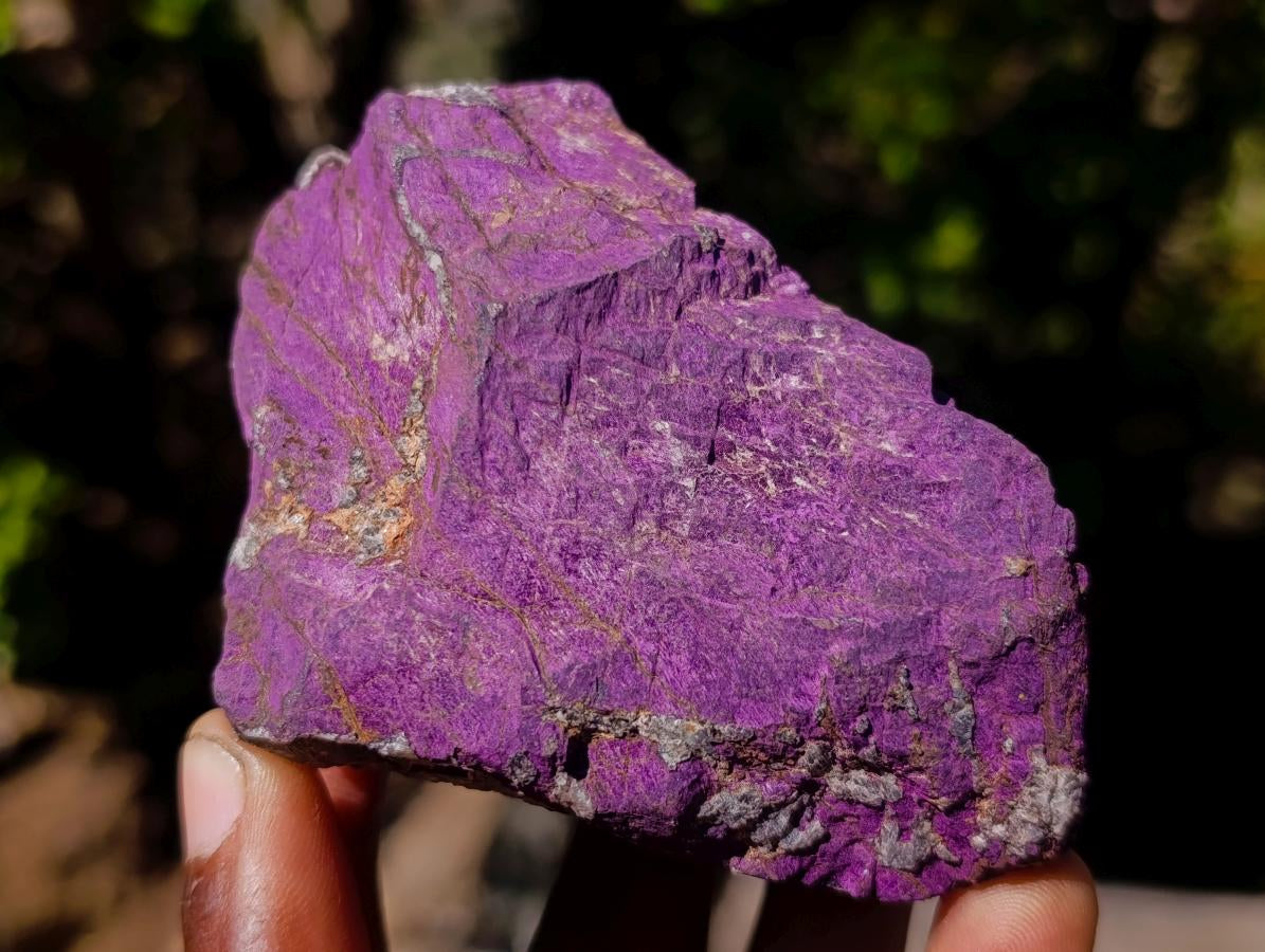 Natural Metallic Cobbed Purpurite Specimens x 12 From Erongo, Namibia