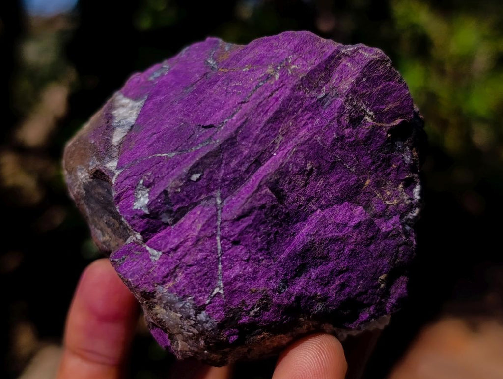Natural Metallic Cobbed Purpurite Specimens x 12 From Erongo, Namibia