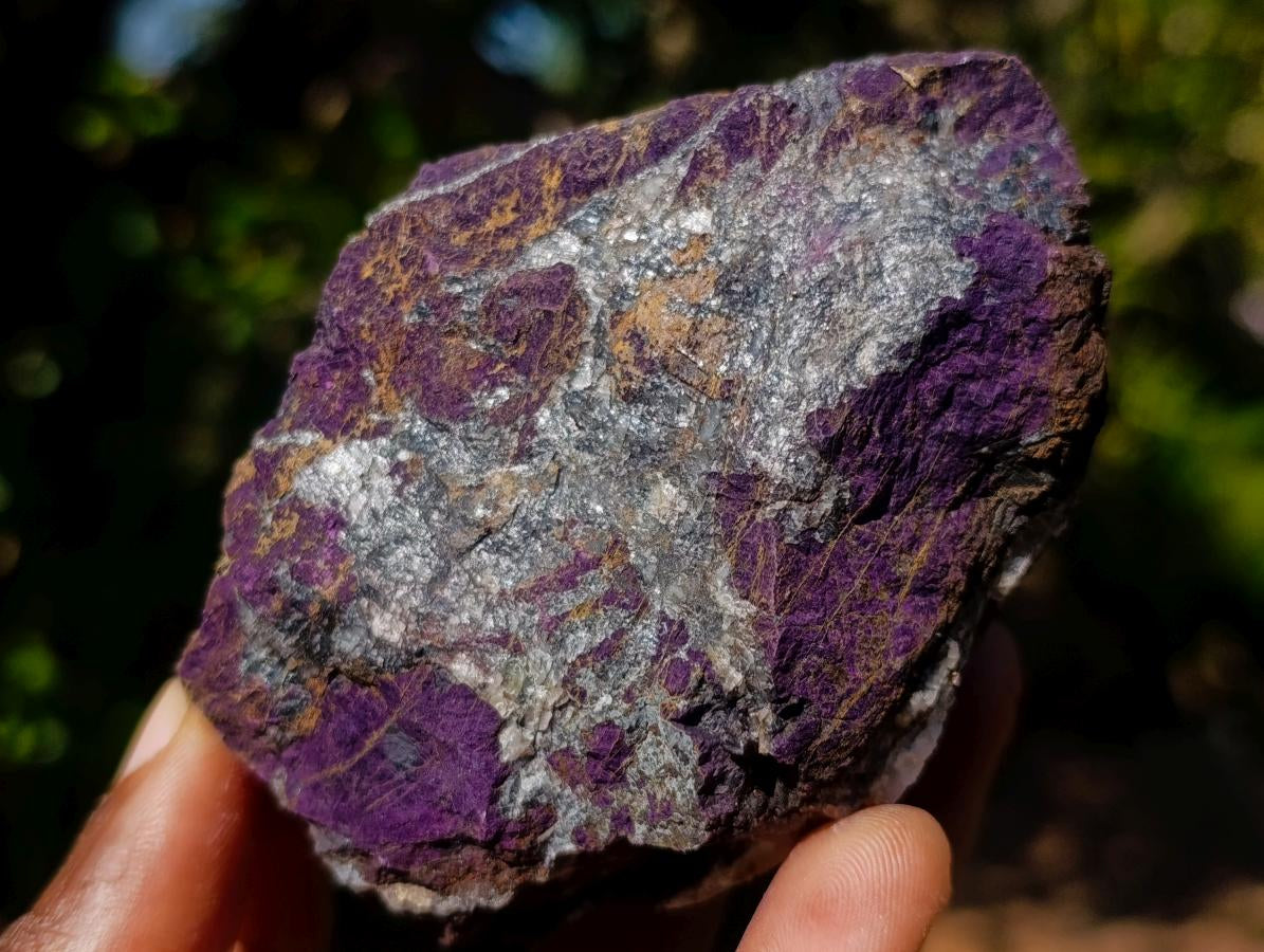 Natural Metallic Cobbed Purpurite Specimens x 12 From Erongo, Namibia