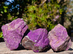 Natural Metallic Cobbed Purpurite Specimens x 12 From Erongo, Namibia
