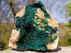 Natural Large Crystalline Malachite Specimen x 1 From Kolwezi, Congo