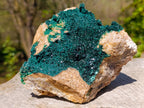 Natural Large Crystalline Malachite Specimen x 1 From Kolwezi, Congo
