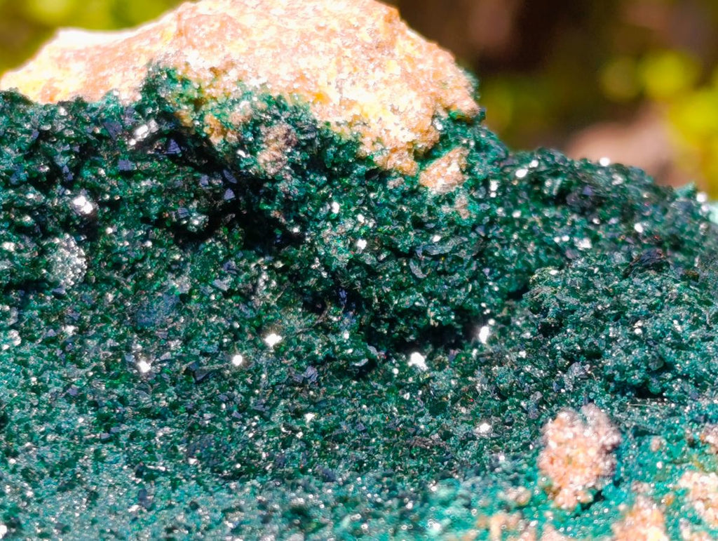 Natural Large Crystalline Malachite Specimen x 1 From Kolwezi, Congo