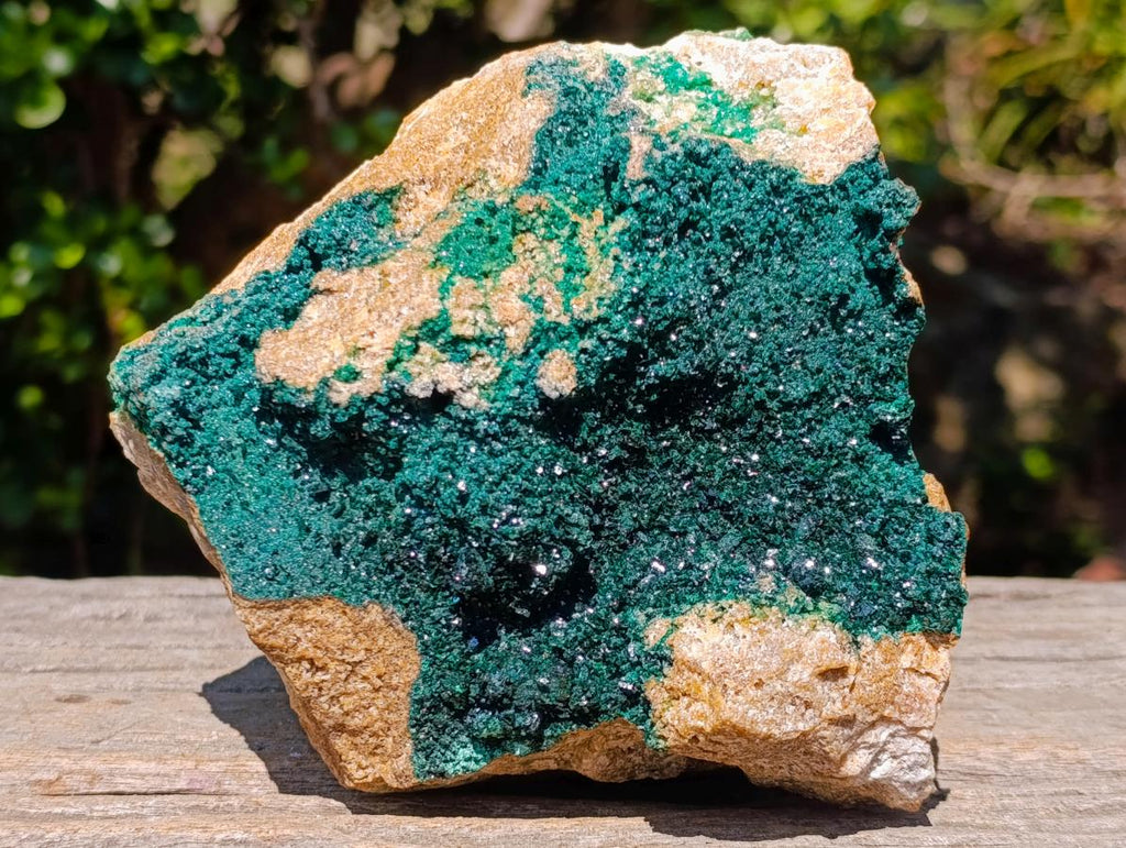 Natural Large Crystalline Malachite Specimen x 1 From Kolwezi, Congo