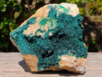 Natural Large Crystalline Malachite Specimen x 1 From Kolwezi, Congo