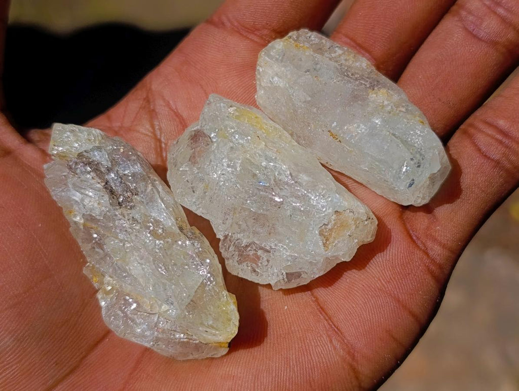 Natural Topaz Crystals x 89 From Spitzkop, Namibia