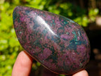 Polished Ruby Corundum In Chrome Verdite Free Forms x 6 From Mutoko, Zimbabwe
