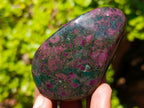 Polished Ruby Corundum In Chrome Verdite Free Forms x 6 From Mutoko, Zimbabwe