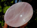 Polished Gemmy Rose Quartz Bowls x 2 From Madagascar
