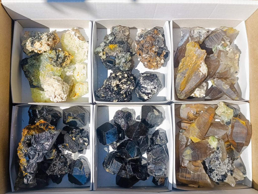 Natural Mix of Mineral Specimens x 58 From Erongo, Namibia