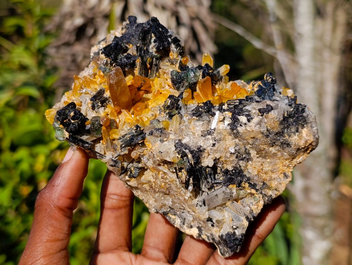 Natural Smokey Quartz Clusters x 2 From Erongo, Namibia