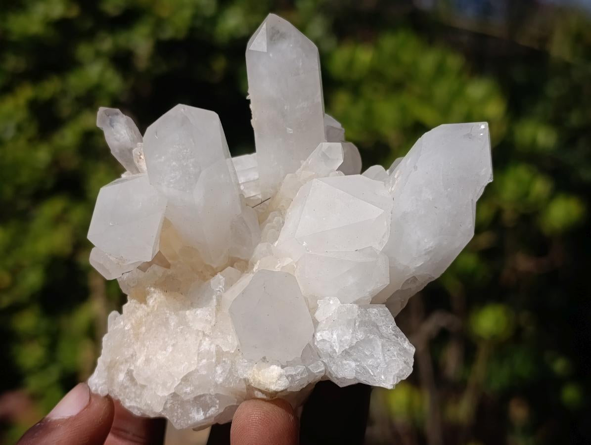 Natural Malagasy Quartz Clusters x 6 From Madagascar
