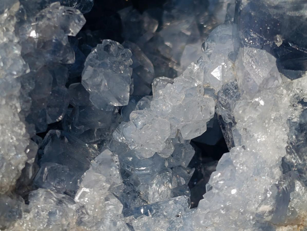 Natural Large Blue Celestite Geode Specimen x 1 From Sakoany, Madagascar