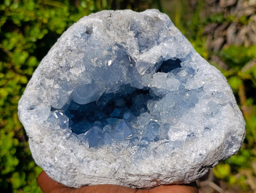 Natural Large Blue Celestite Geode Specimen x 1 From Sakoany, Madagascar