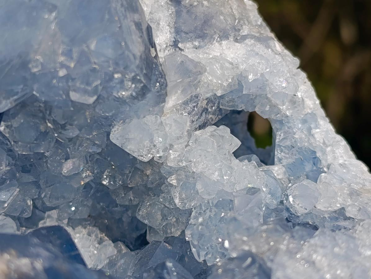 Natural Large Blue Celestite Geode Specimen x 1 From Sakoany, Madagascar