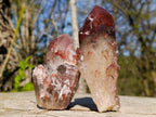 Natural Red Hematoid Quartz Crystals x 6 From Karoi, Zimbabwe