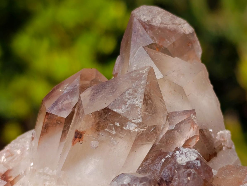 Natural Red Hematoid Quartz Crystals x 6 From Karoi, Zimbabwe
